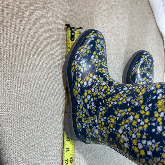 BOGS Womens Amelia Navy and Multi Color Floral Tall Rain Boo… - Picture 7 of 10